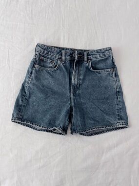 Weekday Denim Shorts in Faded Blue